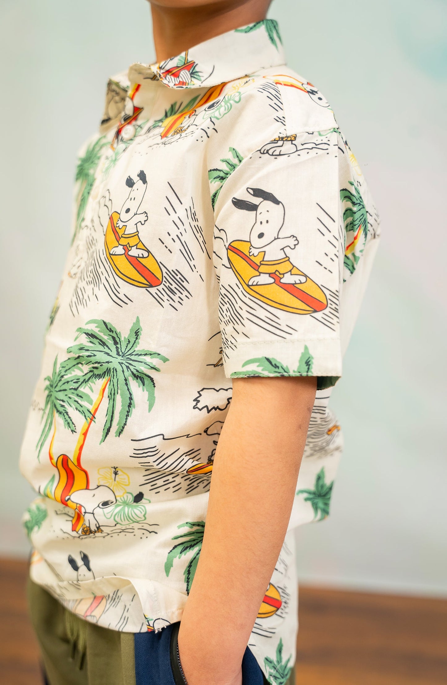 Boys Half Sleeve Printed Shirt