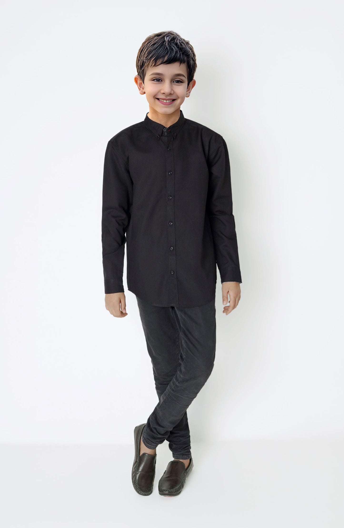 Boys Button Down Basic Shirt - BW708A124 - Shop Now at Leisure Club