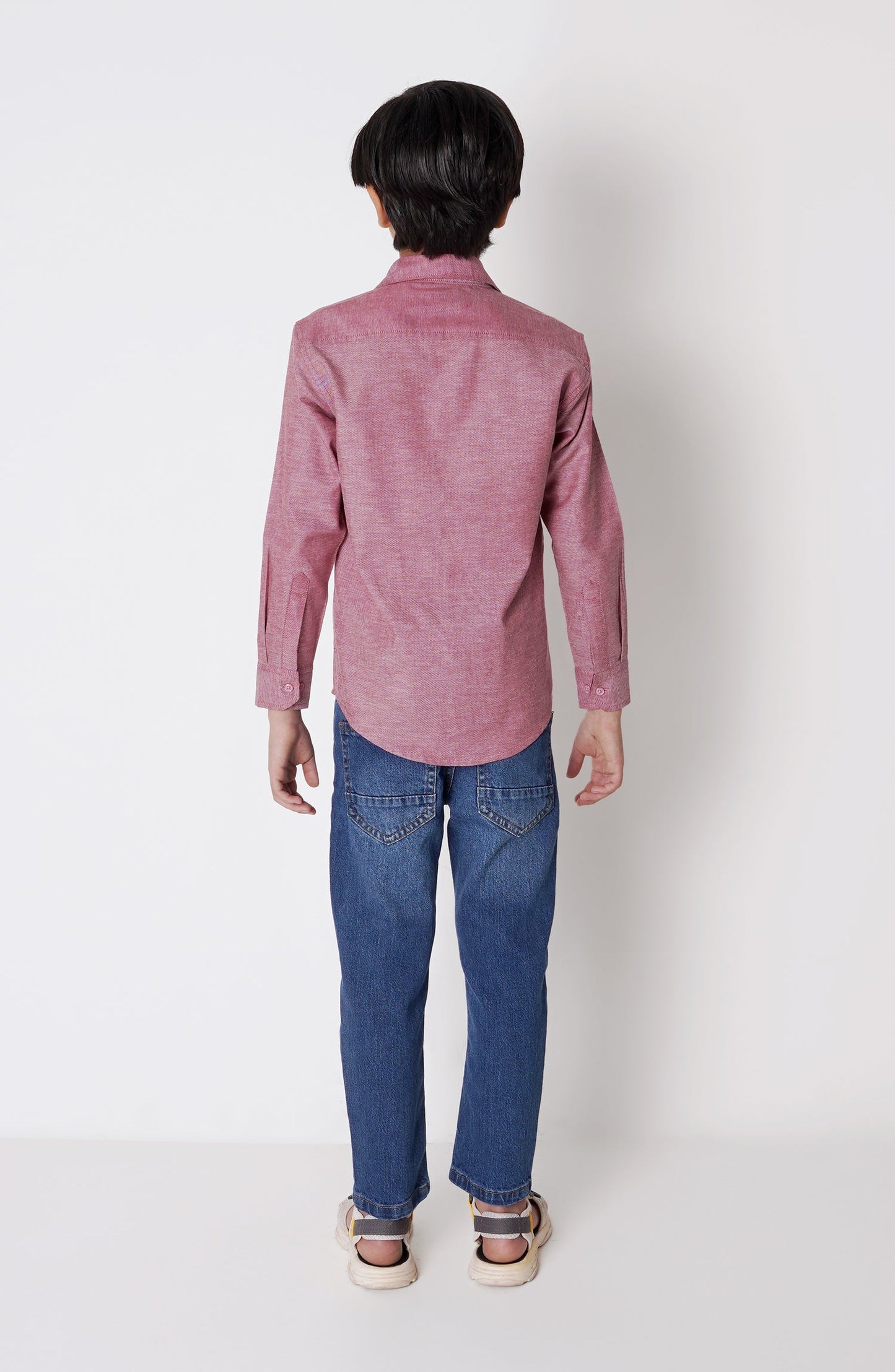 Boys Button Down Basic Shirt - BW708D124 - Shop Now at Leisure Club