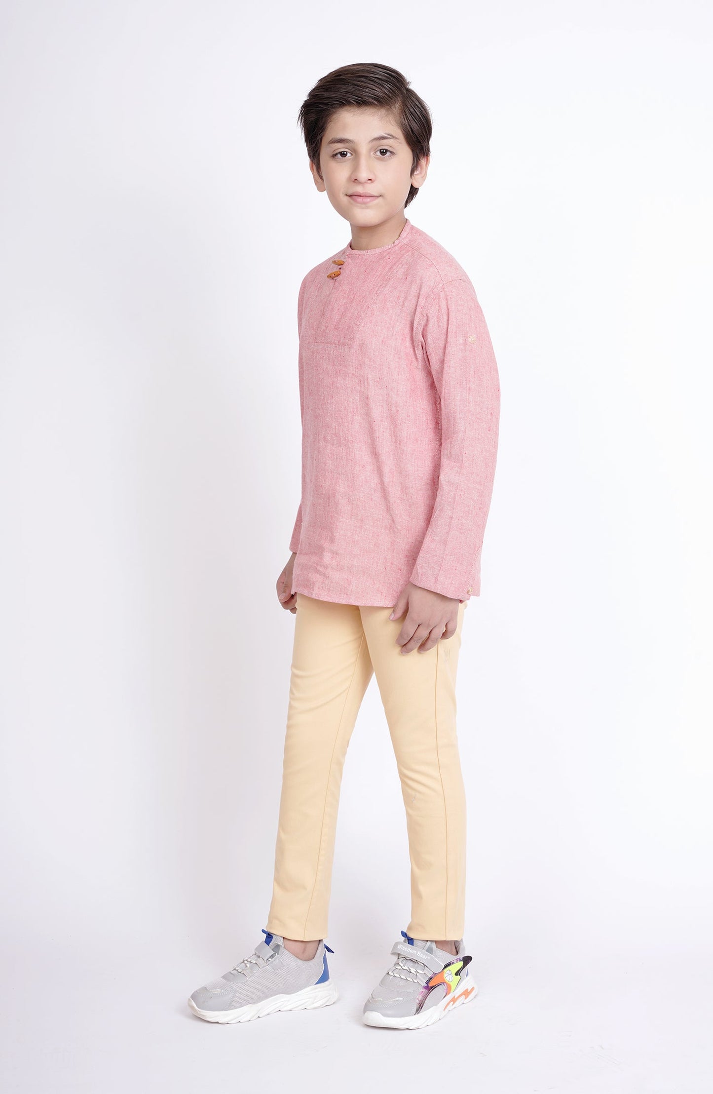 Round Neck Slub Shirt - BW713123 - Shop Now at Leisure Club