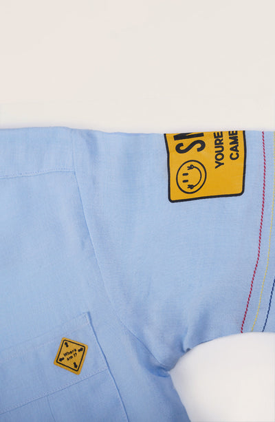 Boys Ban Collar Shirt - BW715325 - Shop Now at Leisure Club