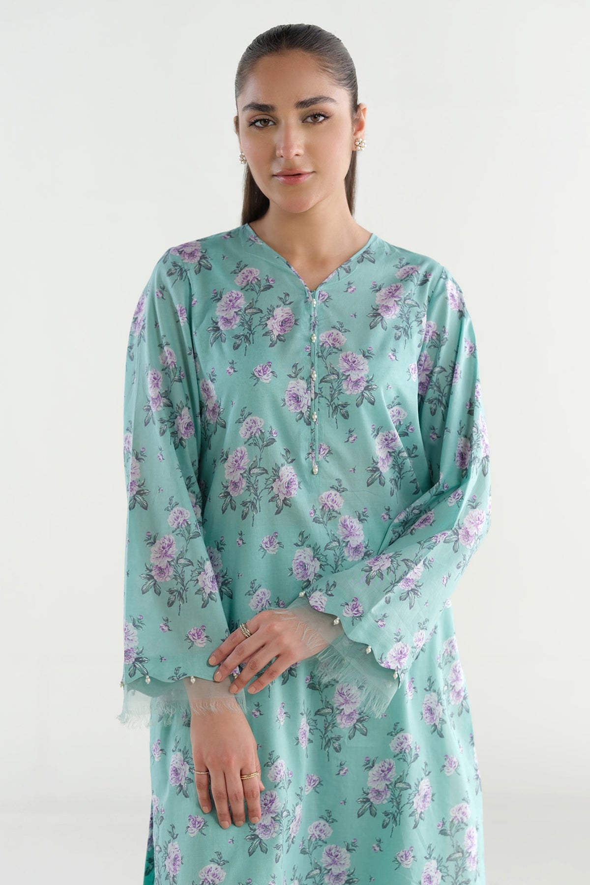 2 Piece - Printed & Embroidered Lawn Suit - C6210 - Shop Now at Kayseria