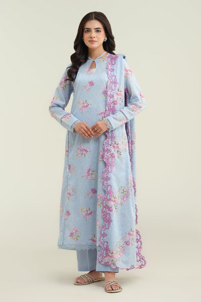 3 Piece - Printed & Embroidered Lawn Suit - C6221 - Shop Now at Kayseria