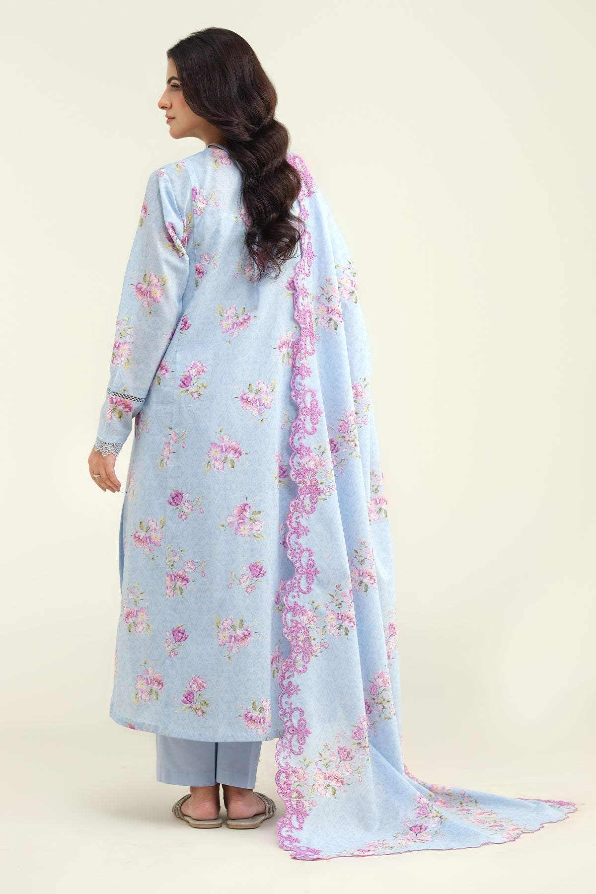 3 Piece - Printed & Embroidered Lawn Suit - C6221 - Shop Now at Kayseria