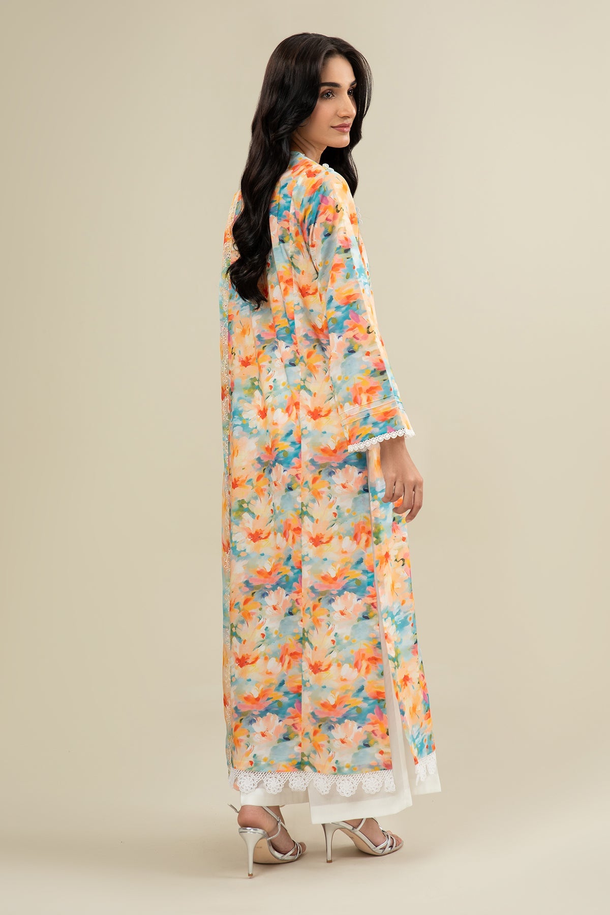 3 Piece - Printed & Embroidered Lawn Suit - C6245 - Shop Now at Kayseria