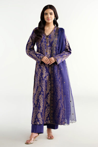 3 Piece -  Embroidered Jacquard Suit - C6285 - Shop Now at Kayseria