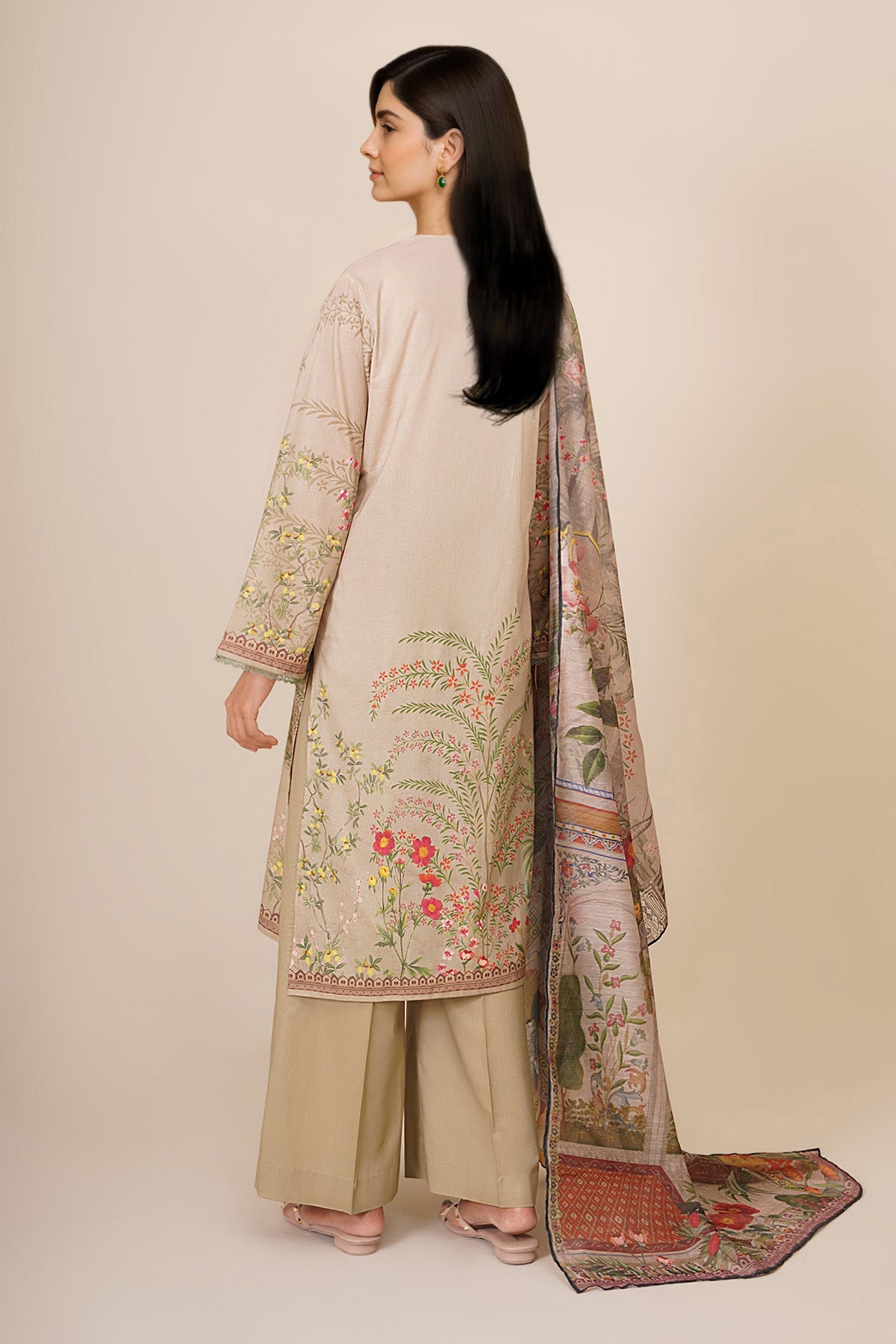 3 Piece - Printed Suit - C6293 - Shop Now at Kayseria