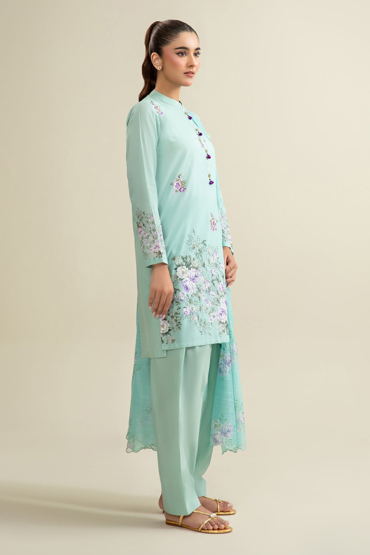 3 Piece - Printed & Embroidered Lawn Suit - C6298 - Shop Now at Kayseria