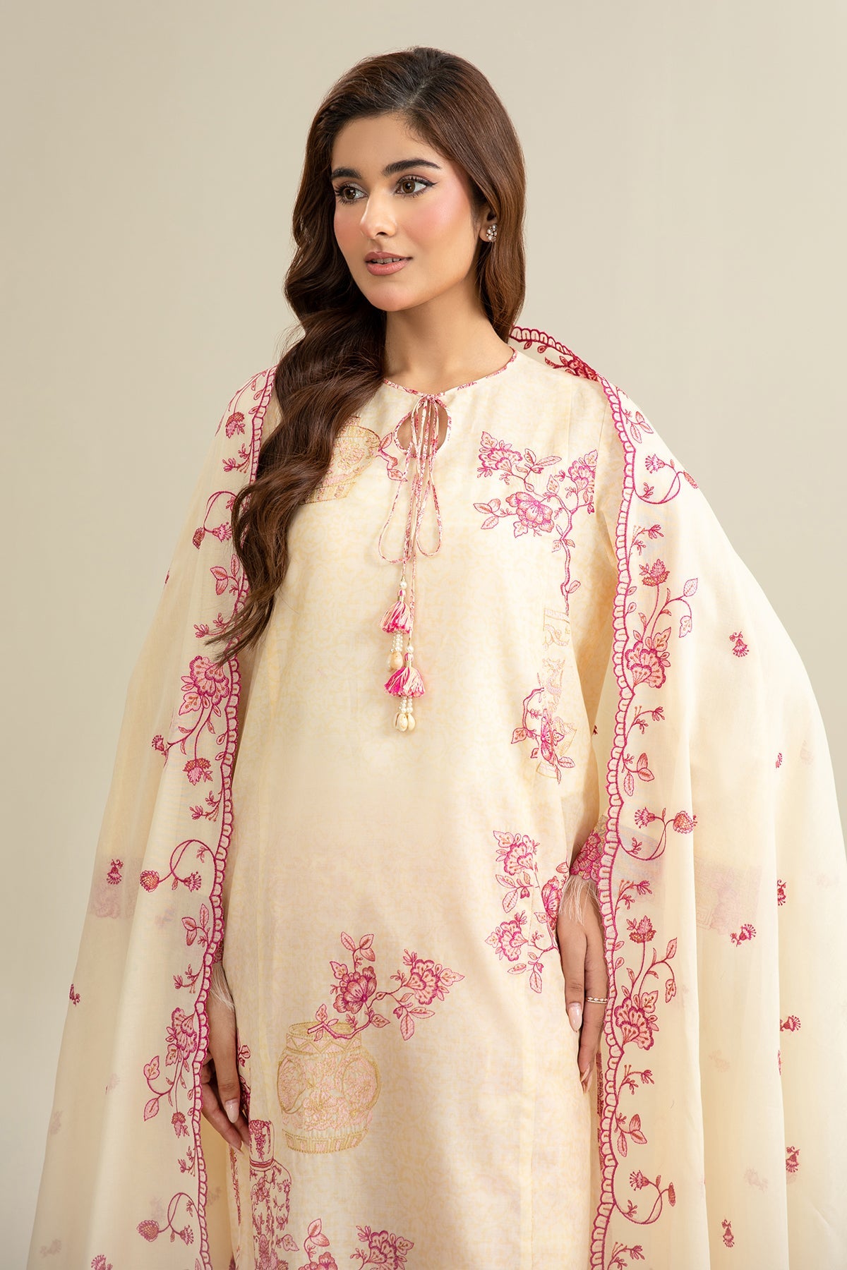 3 Piece - Printed & Embroidered Lawn Suit - C6306 - Shop Now at Kayseria
