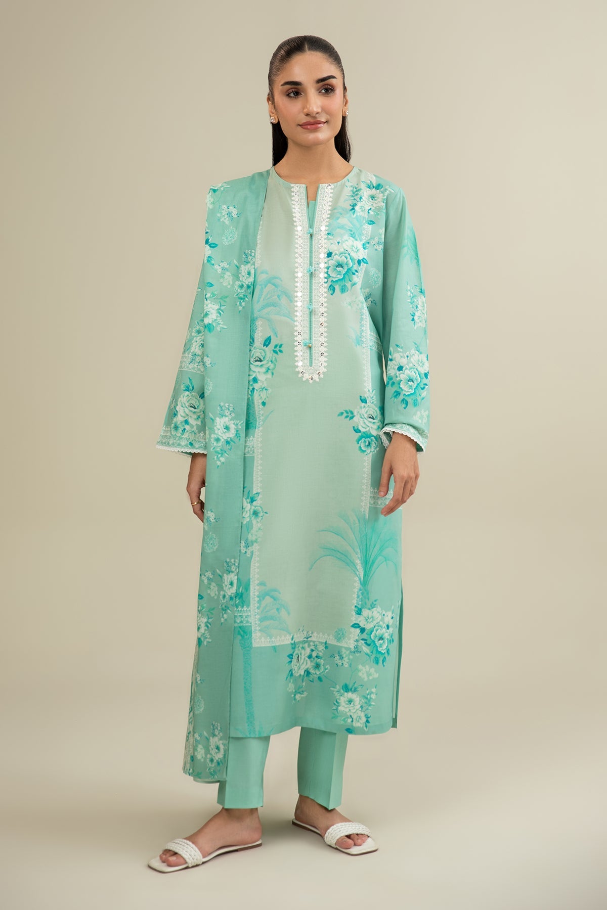 3 Piece - Printed Lawn Suit - C6335 - Shop Now at Kayseria