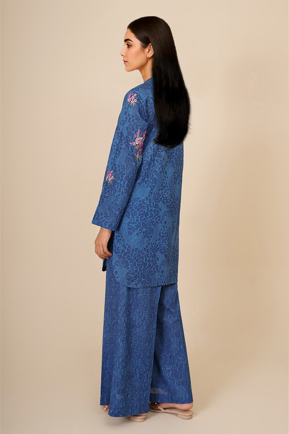 2 Piece - Printed & Embroidered Khaddar Suit - C6345 - Shop Now at Kayseria