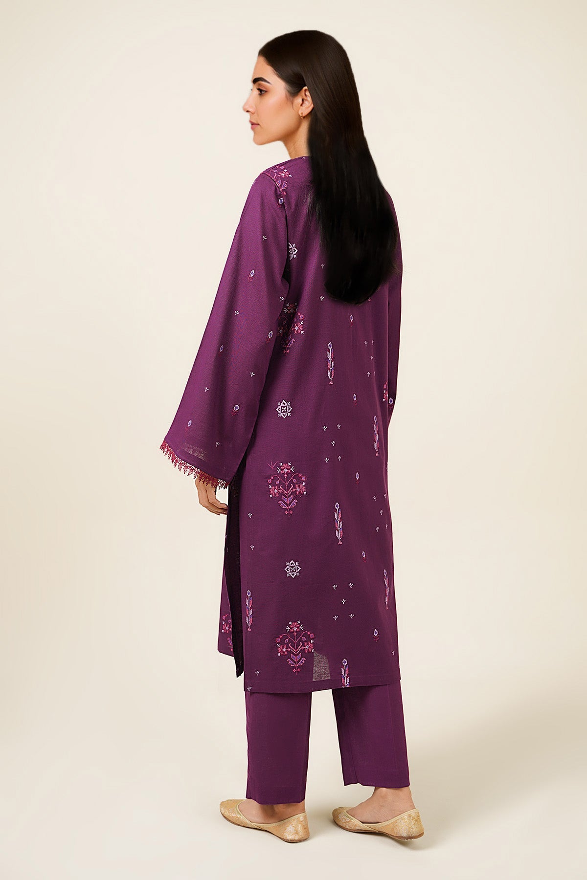 2 Piece - Embroidered Suit - C6346 - Shop Now at Kayseria