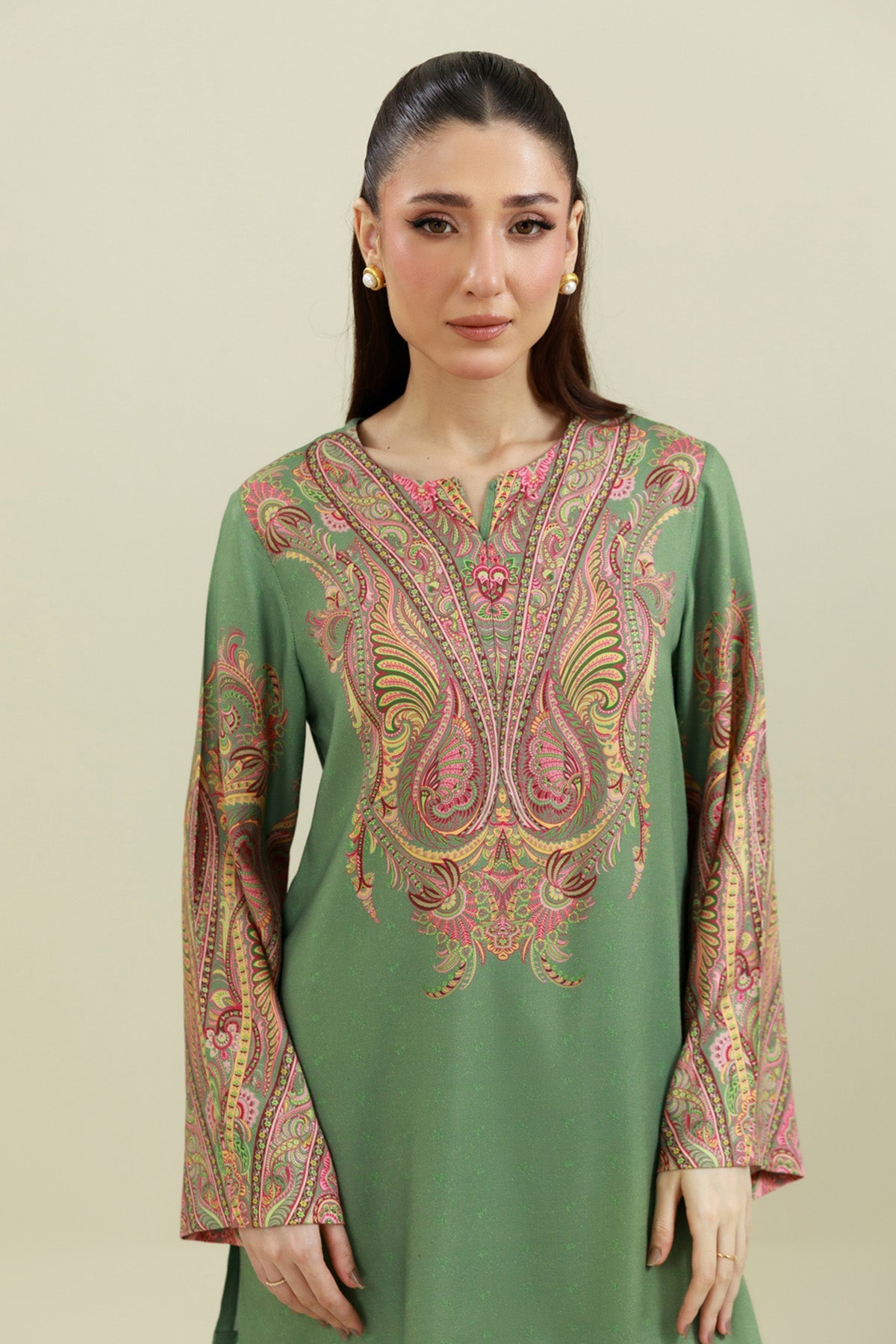 2 Piece - Printed Suit - C6347