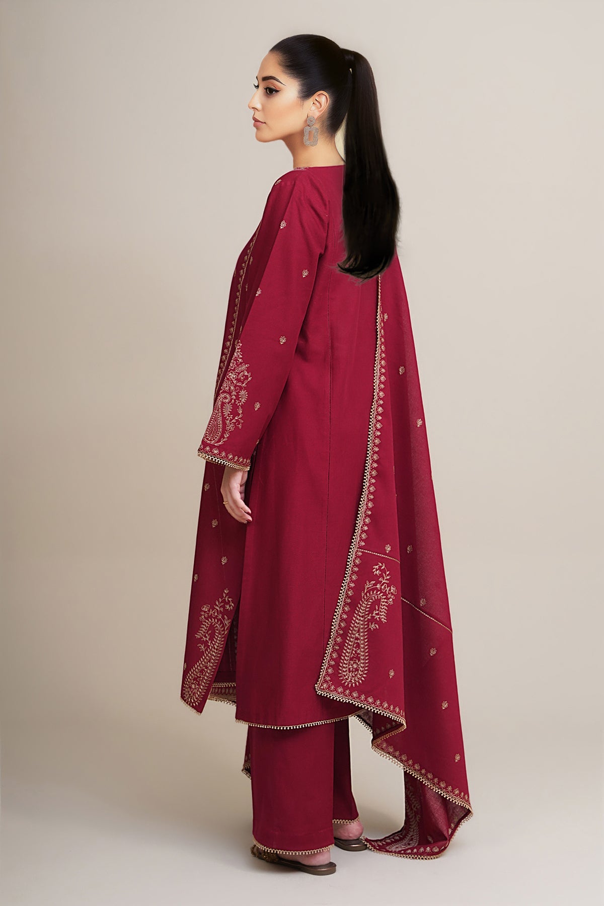 3 Piece - Embroidered Suit - C6353 - Shop Now at Kayseria