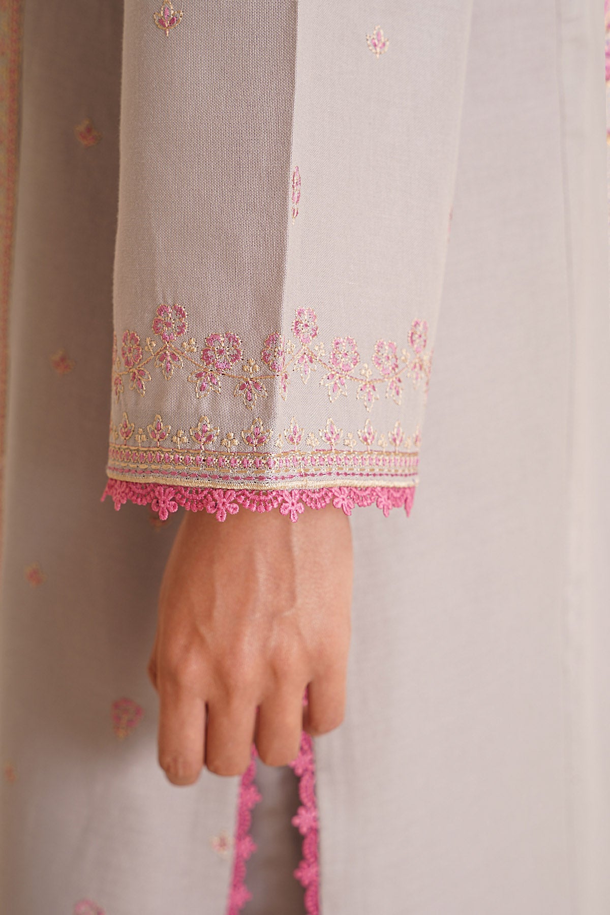 3 Piece - Printed & Embroidered Khaddar Suit - C6361 - Shop Now at Kayseria