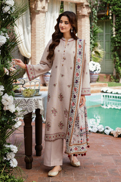 3 Piece - Printed & Embroidered Khaddar Suit - C6363 - Shop Now at Kayseria