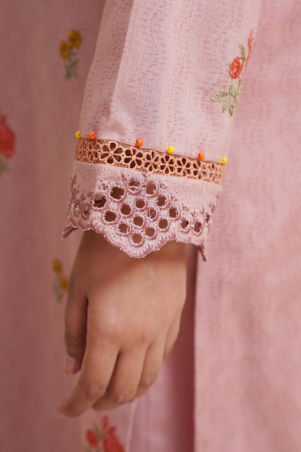 3 Piece - Printed & Embroidered Suit - C6364 - Shop Now at Kayseria