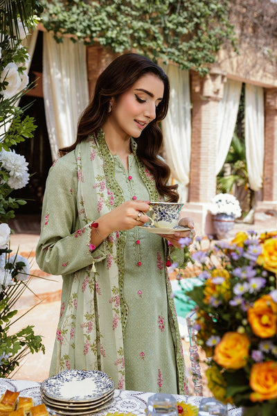 3 Piece - Printed & Embroidered Khaddar Suit - C6365 - Shop Now at Kayseria
