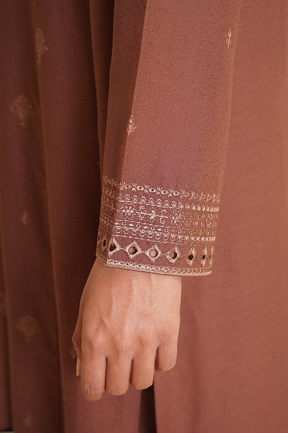 3 Piece - Embroidered Viscose Karandi Suit - C6378 - Shop Now at Kayseria