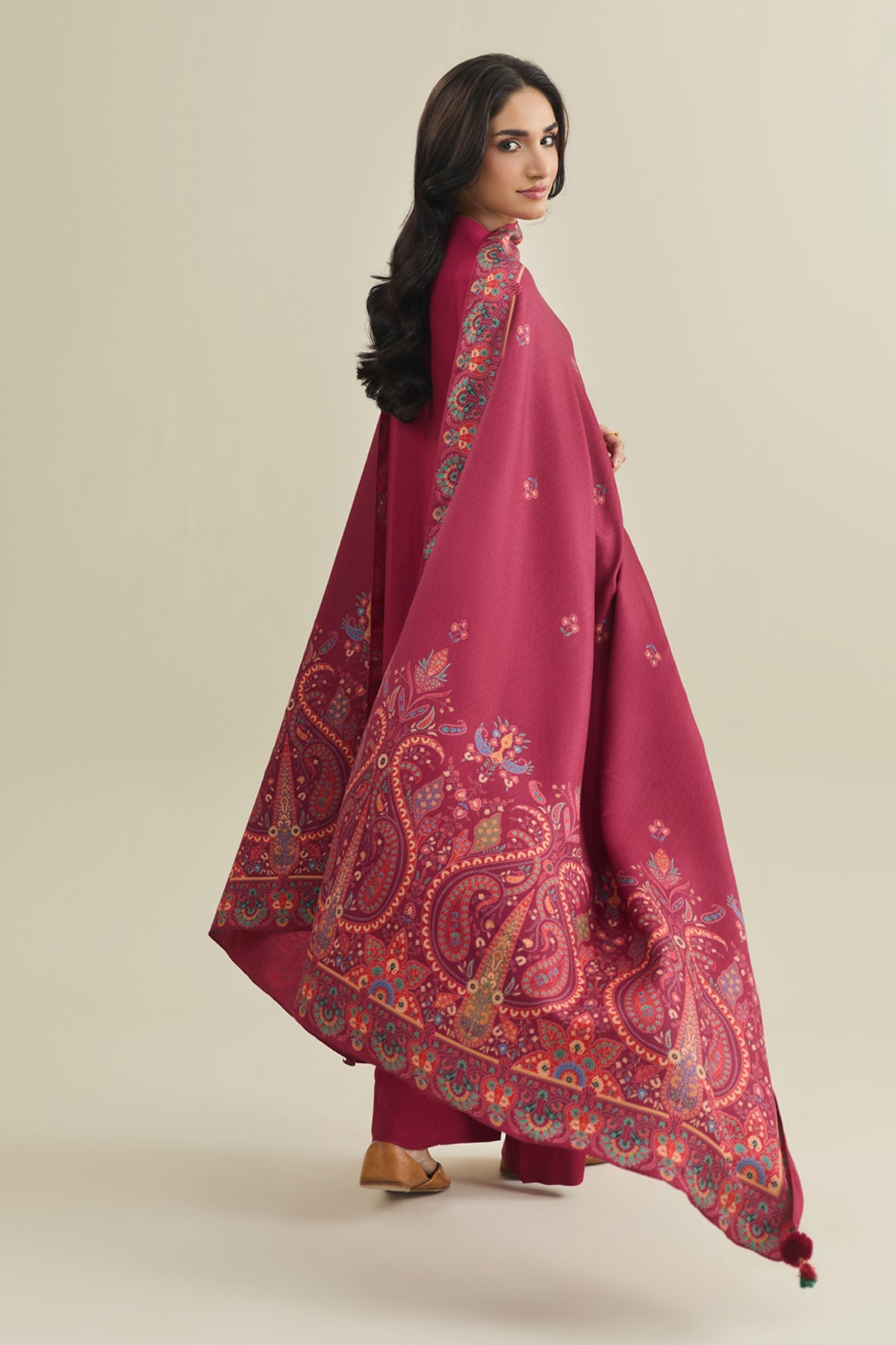 3 Piece - Printed Suit - C6403 - Shop Now at Kayseria