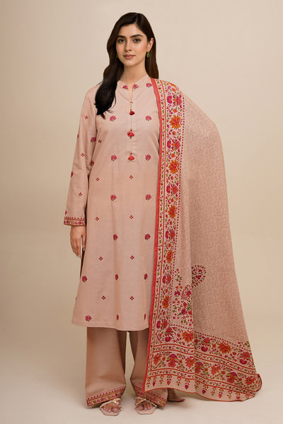 3 Piece - Printed & Embroidered Suit - C6404 - Shop Now at Kayseria