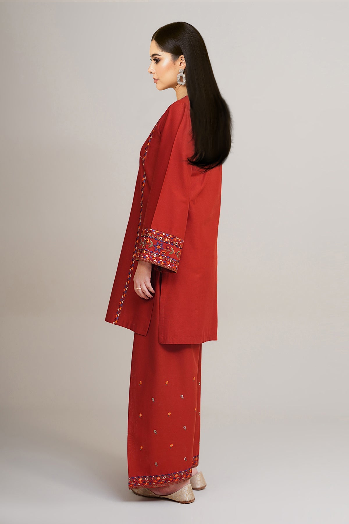 2 Piece - Embroidered Suit - C6417 - Shop Now at Kayseria