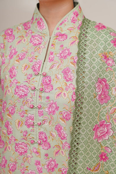 3 Piece - Printed & Embroidered Khaddar Suit - C6420 - Shop Now at Kayseria