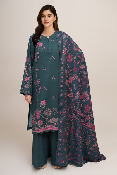 3 Piece - Printed Slub Khaddar Suit - C6421 - Shop Now at Kayseria