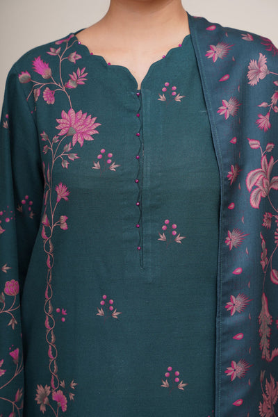 3 Piece - Printed Slub Khaddar Suit - C6421 - Shop Now at Kayseria