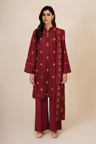 3 Piece - Printed Khaddar Suit - C6423 - Shop Now at Kayseria