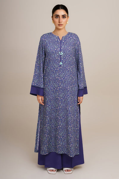 2 Piece - Printed Percale Suit - C6427 - Shop Now at Kayseria