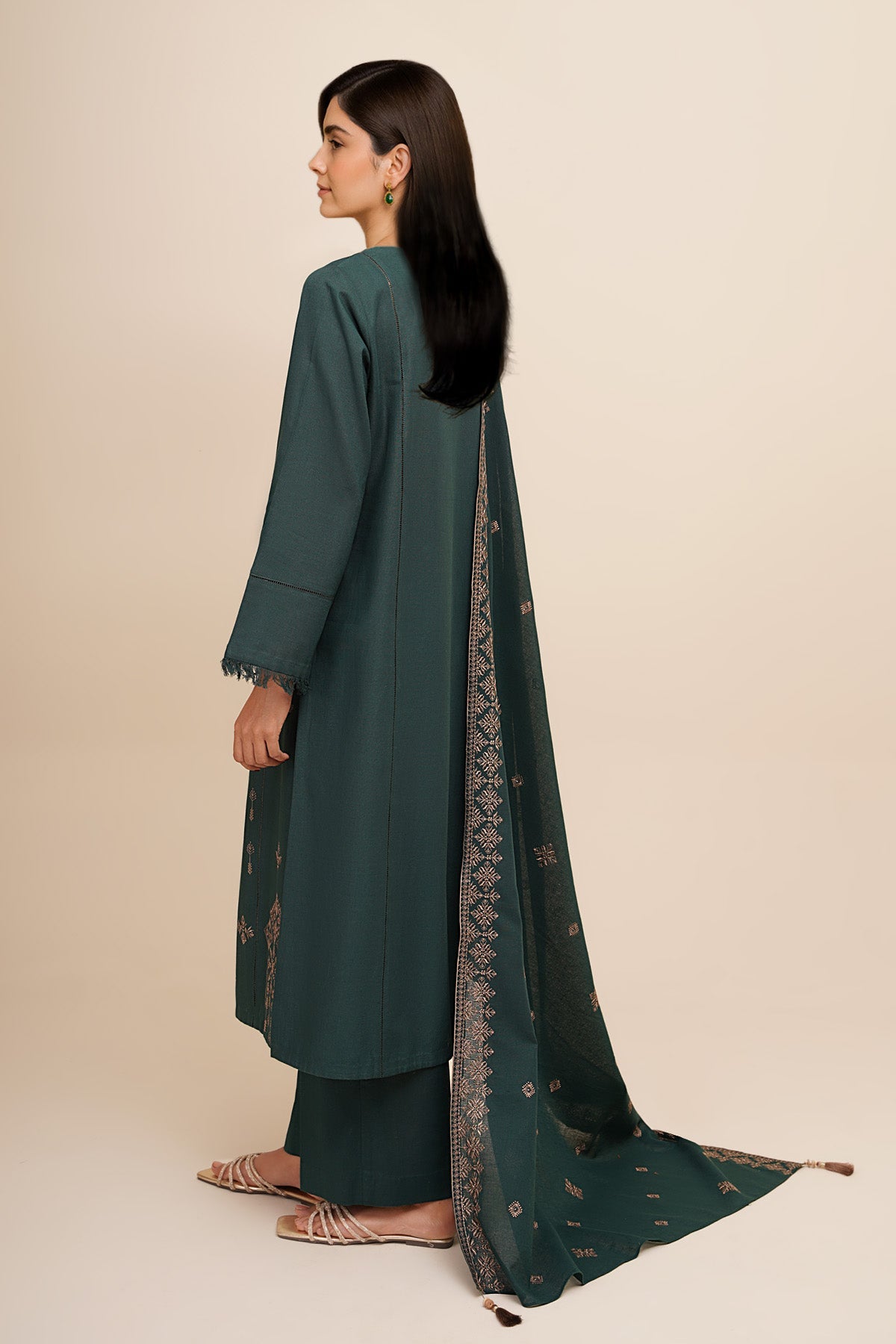 3 Piece - Embroidered Suit - C6434 - Shop Now at Kayseria