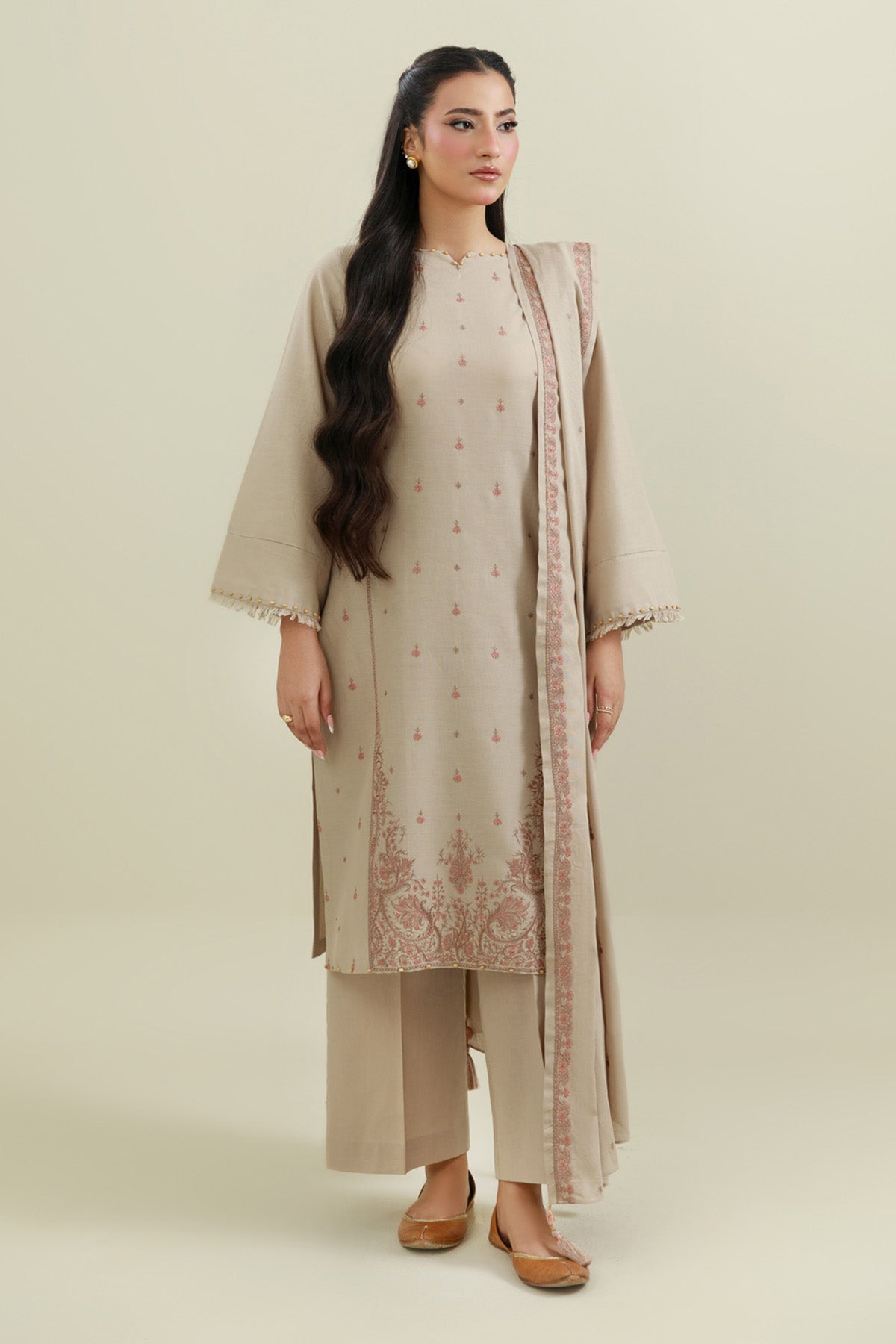 3 Piece - Embroidered Suit - C6436 - Shop Now at Kayseria