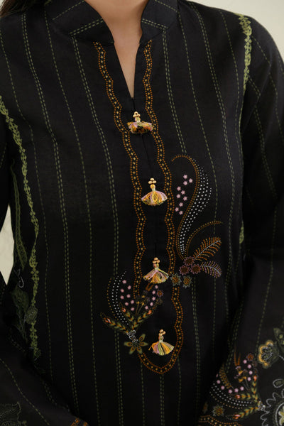 3 Piece - Printed & Embroidered Suit - C6454 - Shop Now at Kayseria