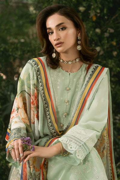 3 Piece - Printed & Embriodered Lawn Suit - C6230 - Shop Now at Kayseria