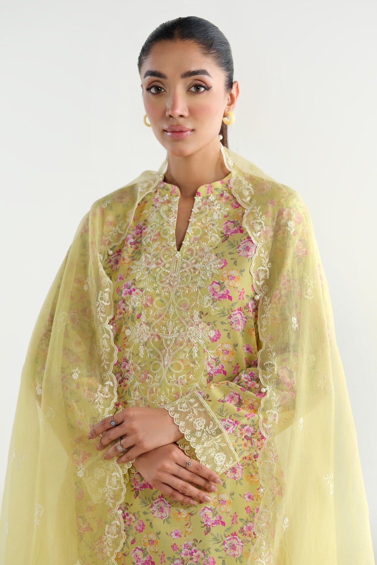 3 Piece - Embroidered Suit - C6290 - Shop Now at Kayseria