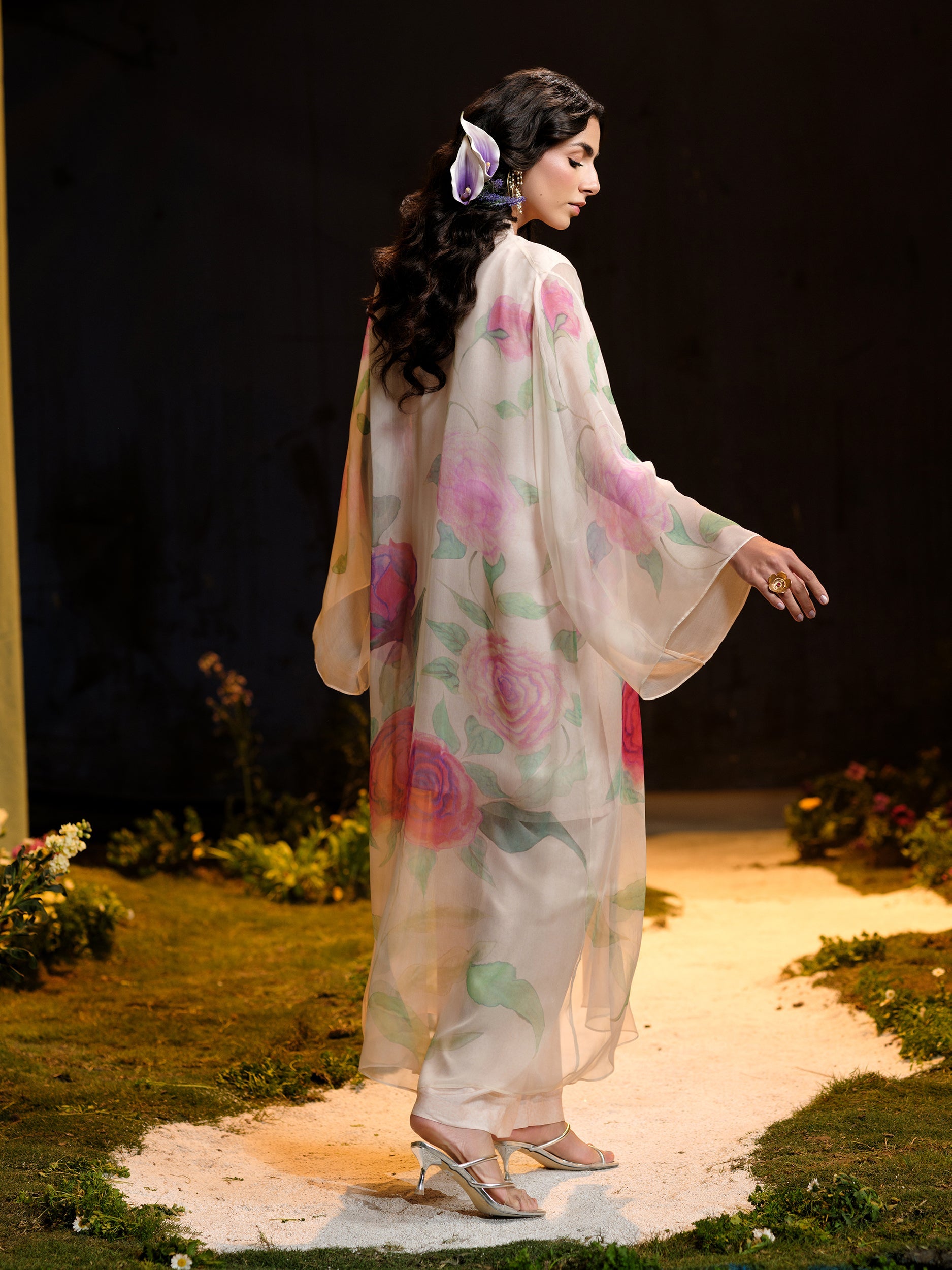 4 Piece - Printed Pure Chiffon Suit - MCP1727 - Shop Now at Kayseria