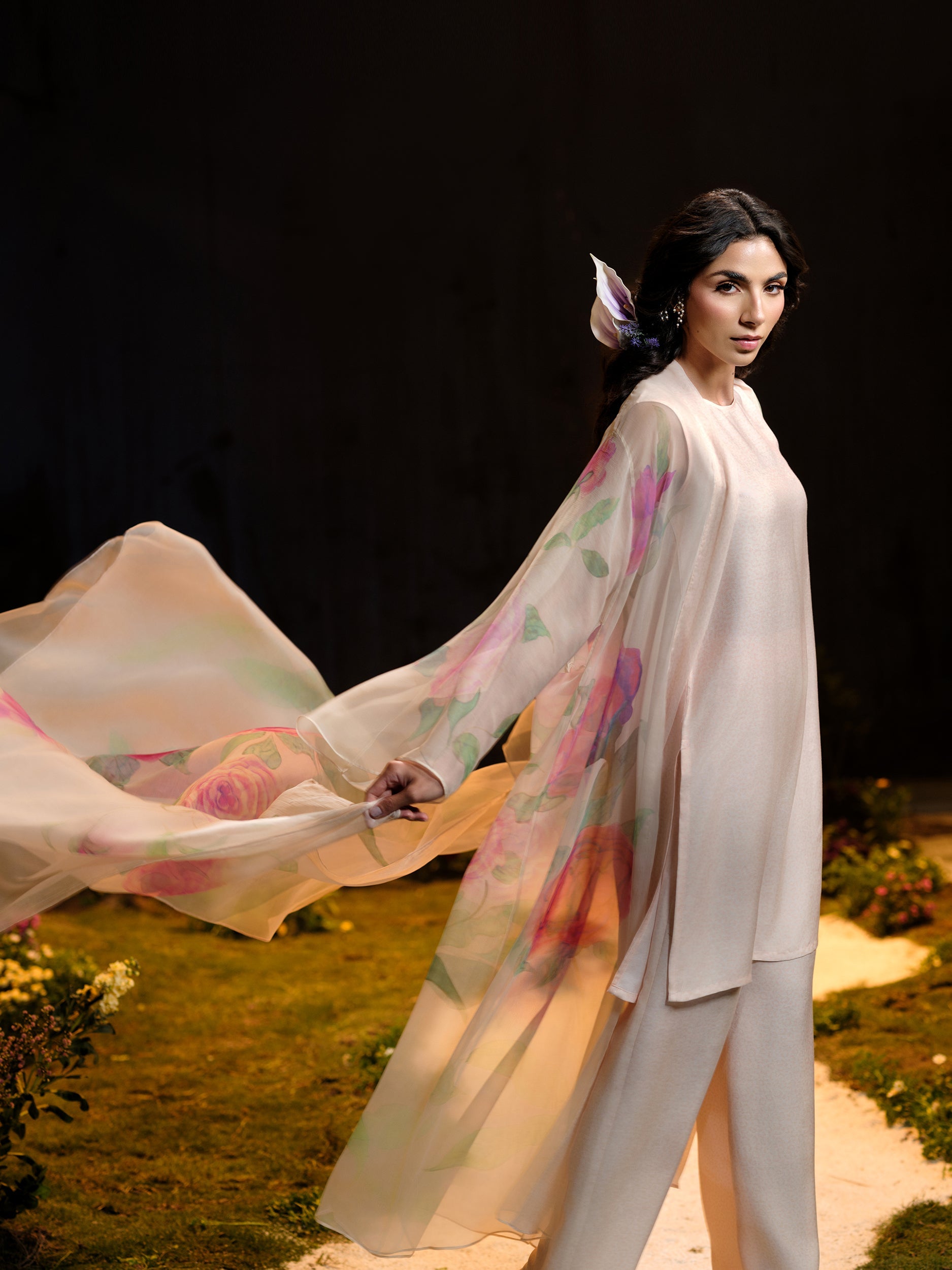 4 Piece - Printed Pure Chiffon Suit - MCP1727 - Shop Now at Kayseria