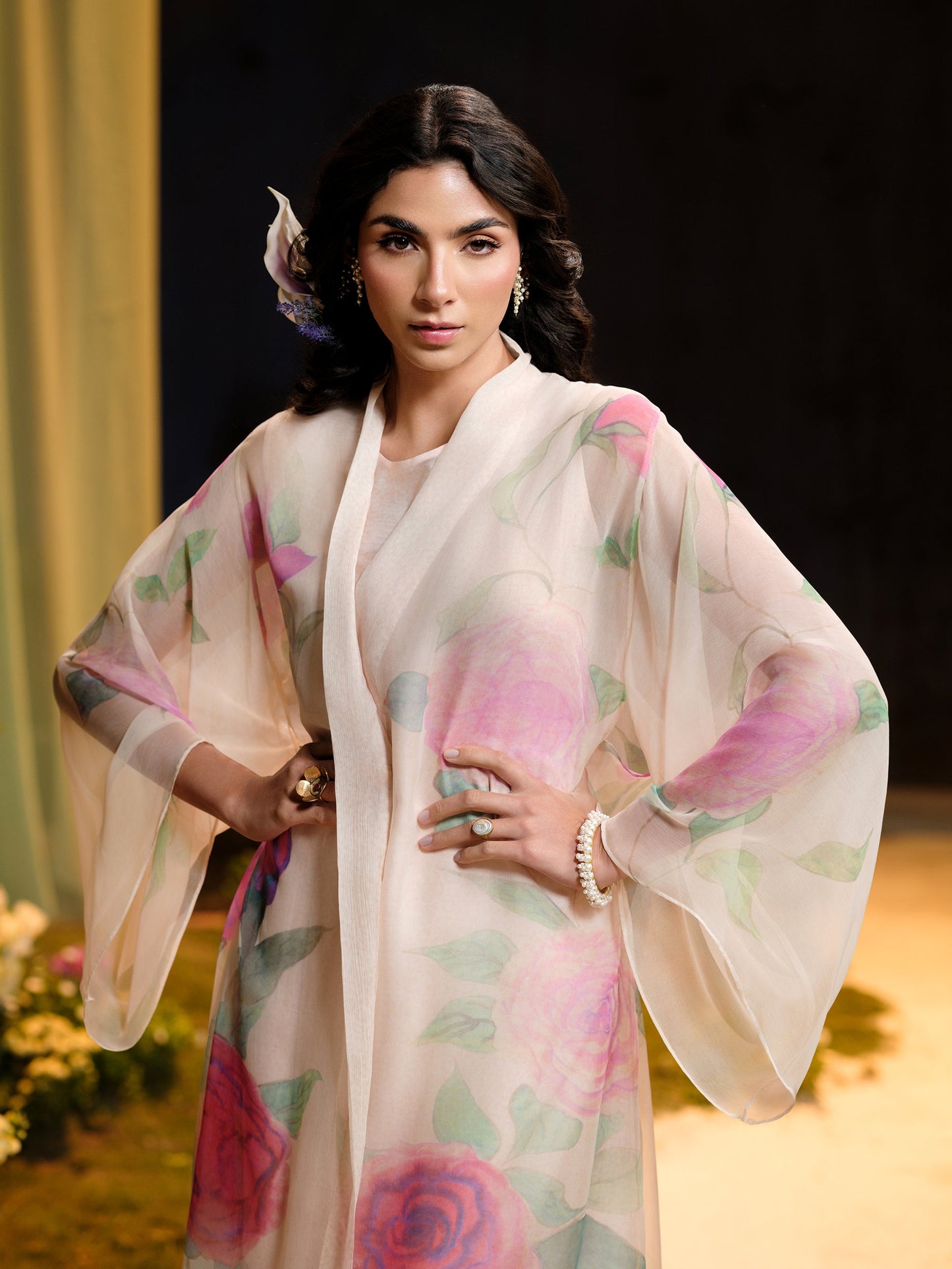 4 Piece - Printed Pure Chiffon Suit - MCP1727 - Shop Now at Kayseria