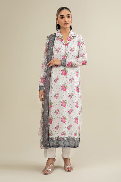 3 Piece - Printed & Embroidered Lawn Suit - E1690 - Shop Now at Kayseria