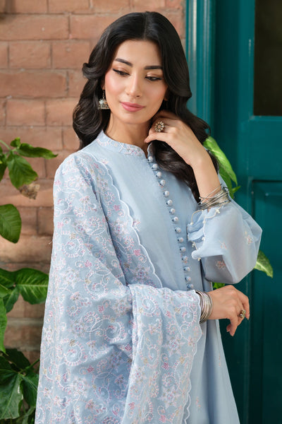4 Piece - Embroidered  Dhaka Malmal  Suit - E1701 - Shop Now at Kayseria