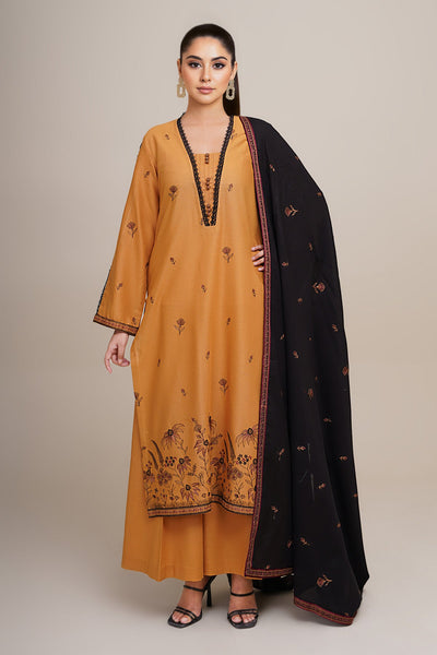 3 Piece - Embroidered Khaddar Suit - E1759 - Shop Now at Kayseria