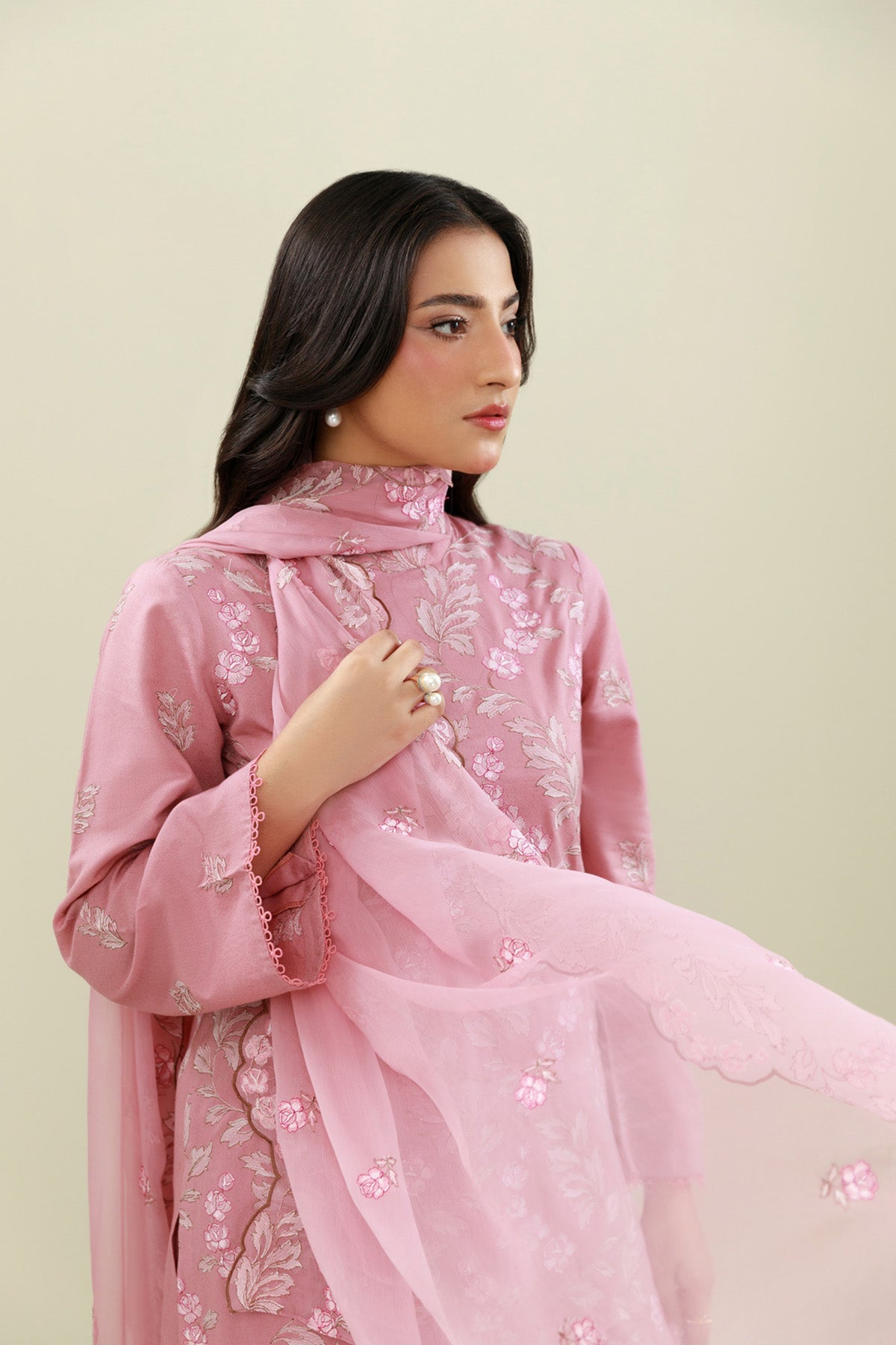 3 Piece - Embroidered Suit - E1769 - Shop Now at Kayseria