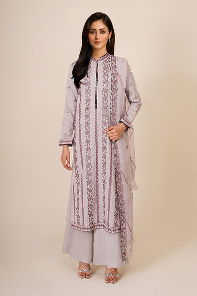 3 Piece - Embroidered Khaddar Suit - E1801 - Shop Now at Kayseria