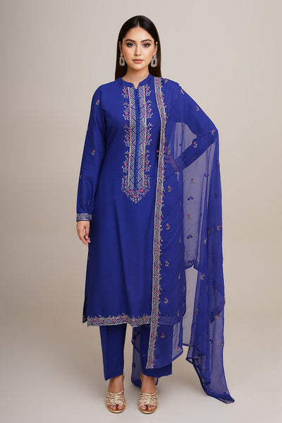 3 Piece - Embroidered Suit - E1803 - Shop Now at Kayseria