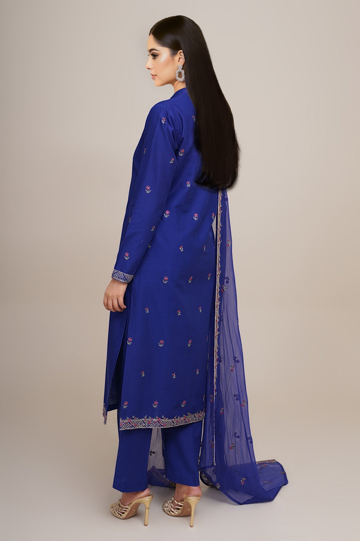 3 Piece - Embroidered Suit - E1803 - Shop Now at Kayseria