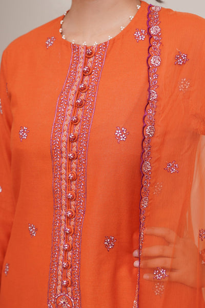 3 Piece - Embroidered Khaddar Suit - E1804 - Shop Now at Kayseria