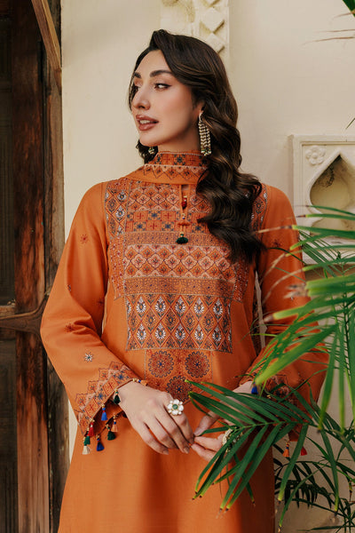 3 Piece - Embroidered Khaddar Suit - E1805 - Shop Now at Kayseria
