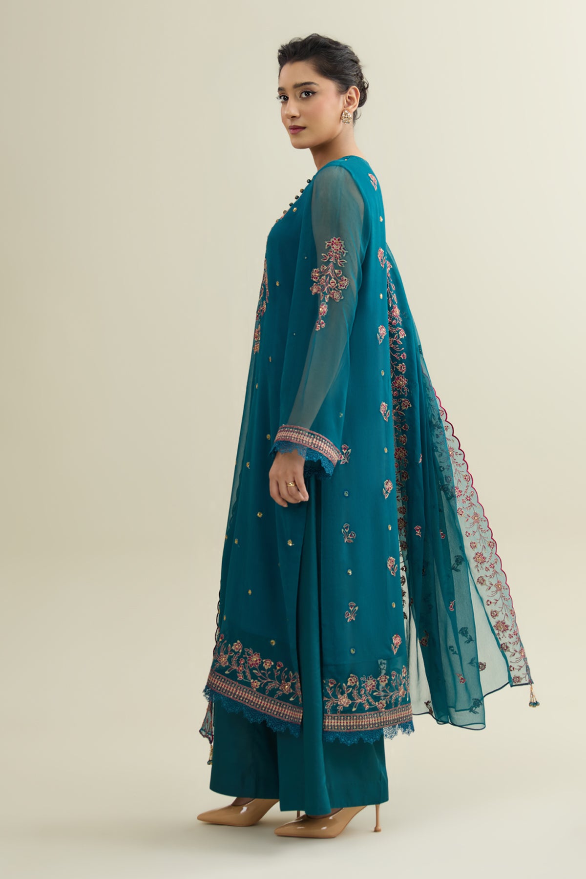 BAMBER CHIFFON | EMBROIDERED - Shop Now at Kayseria