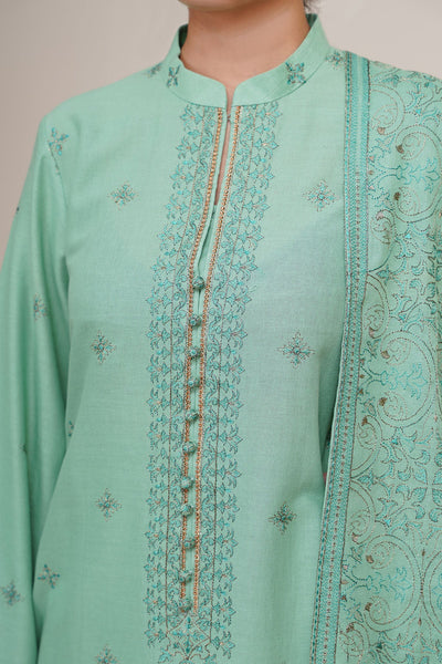 3 Piece - Embroidered Suit - E1833 - Shop Now at Kayseria